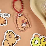 Cartoon Capybara Pattern Stationery Set Student Learning Stationery Set Cute Cartoon School Supplies Creative Gift