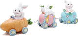 Easter Decorations Indoor Home Decor Easter Bunny Carrot Resurrection Egg Small Train Figurines Spring for Decor Gift