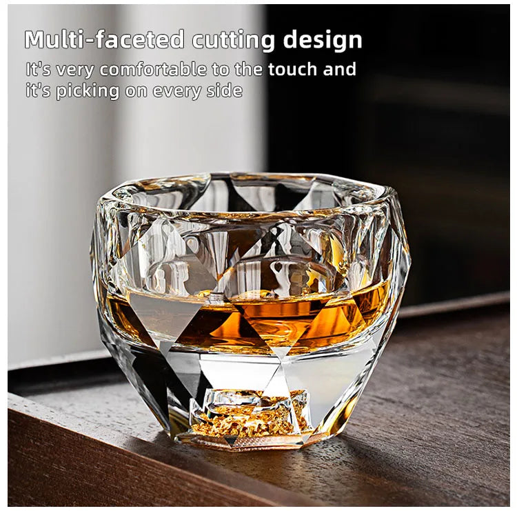 Diamond Faced Shot Glasses