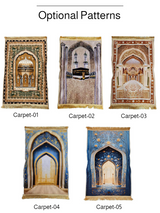 Prayer Rug Living Room Prayer Mat 70*110cm Muslim Islamic Prayer Rug, Carpet Mat, Kneeling Poly Mat with Vintage Pattern, Tassel